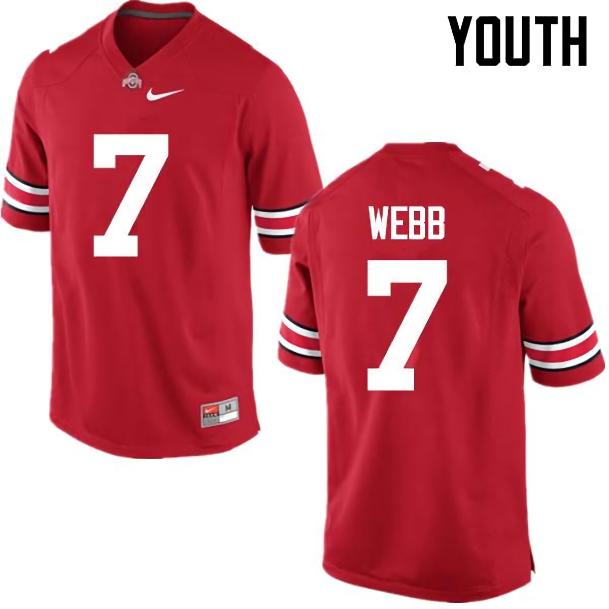 Damon Webb Ohio State Buckeyes Youth NCAA #7 Nike Red College Stitched Football Jersey ULI2856FS